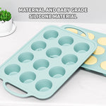 moule silicone muffins cupcakes antiadhésif couleur vert rose jaune texturé moderne minimaliste