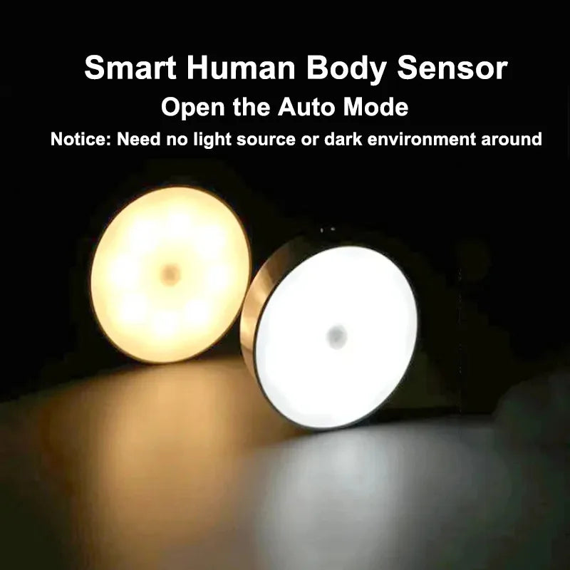 veilleuse lampe nuit led charge type mouvement blanc moderne sans fixation opacité automatique chambre