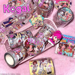 sticker kawaii multicolore dessins animés personnages accessoires floraux scrapbooking bricolage autocollant