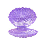 coquillages violet rose vert bleu blanc rayures moderne boîte bijoux maquillage anniversaire mariage