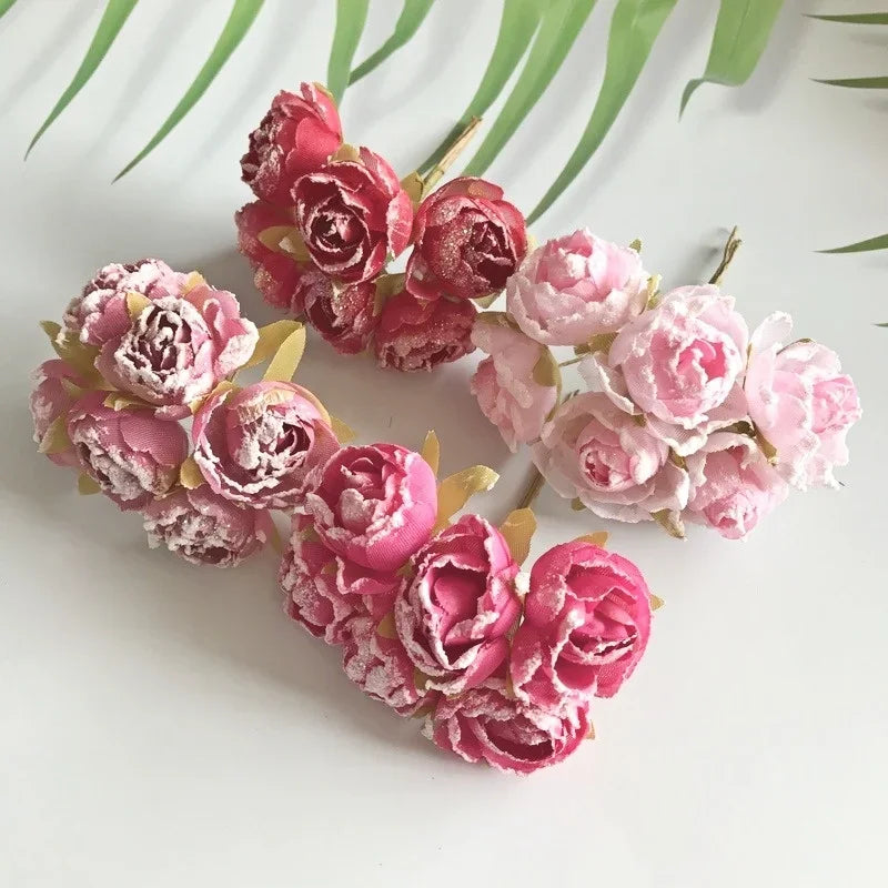 bouquet fleurs artificielles roses blanches bleues marrons rouges mariage anniversaire intérieur