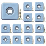 cache pieds bleu clair caoutchouc rond vis 40 pièces moderne antidérapant protection sol tapis
