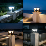 lampe solaire jardin moderne noire blanche étanche ip65 télécommande autoinstallation led adjustable switch