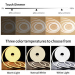 ruban led flexible blanc moderne étanche capteur mouvement ajustable intérieur extérieur chambre rétroéclairage télé
