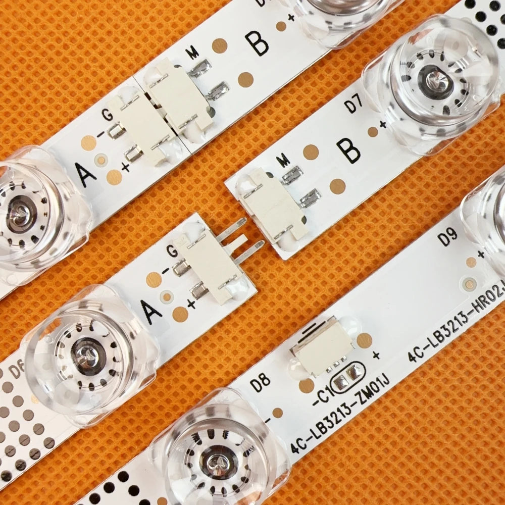 ruban led blanc bleu perforé 13led 6v 2w moderne télévision 630mm
