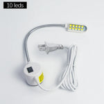 lampe flexible blanc moderne aimant adhésif interrupteur câble prise us eu led adjustable