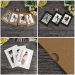 cadres photo marron noir blanc rustique simple decoration maison photo album suspendu mur