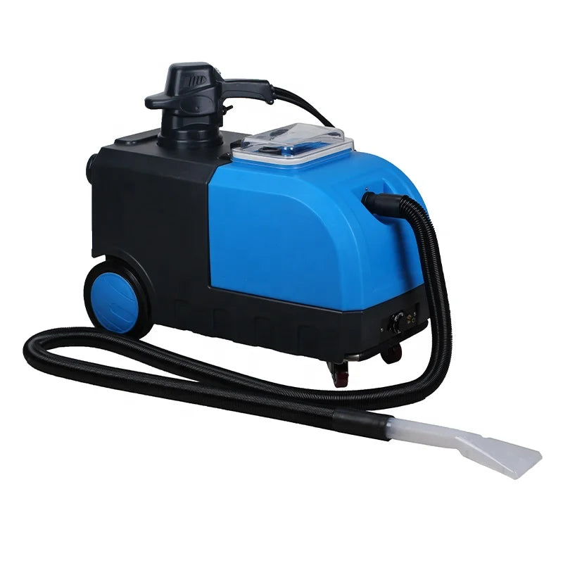 nettoyeur vapeur professionnel tapis machine bleu noir moderne accessoires efficace durable