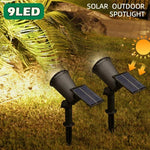 lumière solaire led réglable ip65 étanche contemporaine spot noir moderne piquet rotation