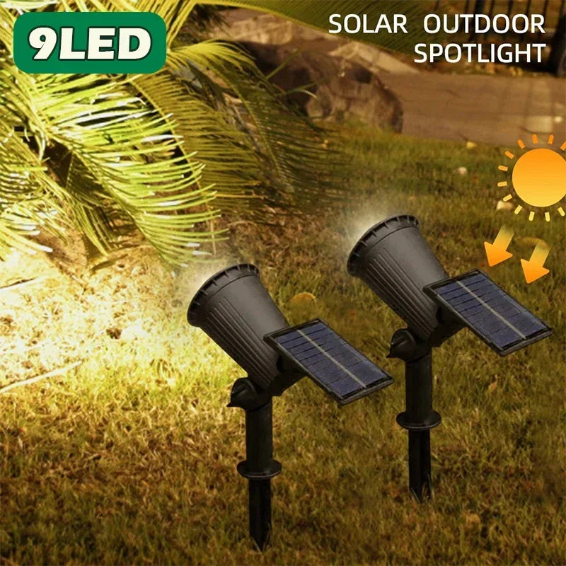 lumière solaire led réglable ip65 étanche contemporaine spot noir moderne piquet rotation