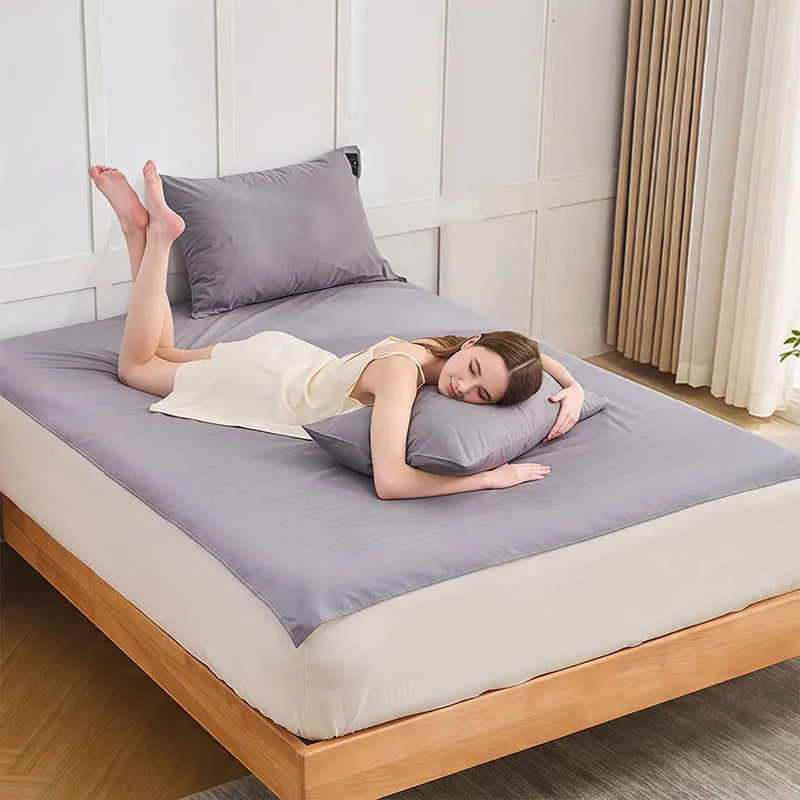 drap housse blanc rayures fines vertical moderne lit adulte 153x203cm 180x213cm 193x203cm 60x265cm 68x132cm
