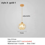 Suspension lumineuse moderne or noir lumières transparentes câbles suspendus chambre salon