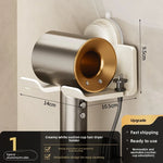 support mural sèche cheveux rangement lisseur boîte rangement souffleur toilette étagère salle bain plastique