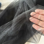 tulle fin bleu clair rose noir gaze blanche élégant délicat translucide bricolage robe coiffure