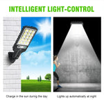 lumière solaire rue extérieure ip65 led noire moderne capteur mouvement autoinstallation