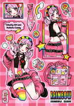 stickers anime adolescents coque téléphone carnet bricolage artisanat divers motifs couleurs