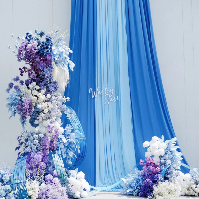 rideau tissu gaze décoration mariage fête anniversaire décor arrière plan moderne intérieur extérieur couleur