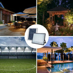 lampe solaire extérieure moderne panneau solaire 500w ip67 led noir blanc bleu