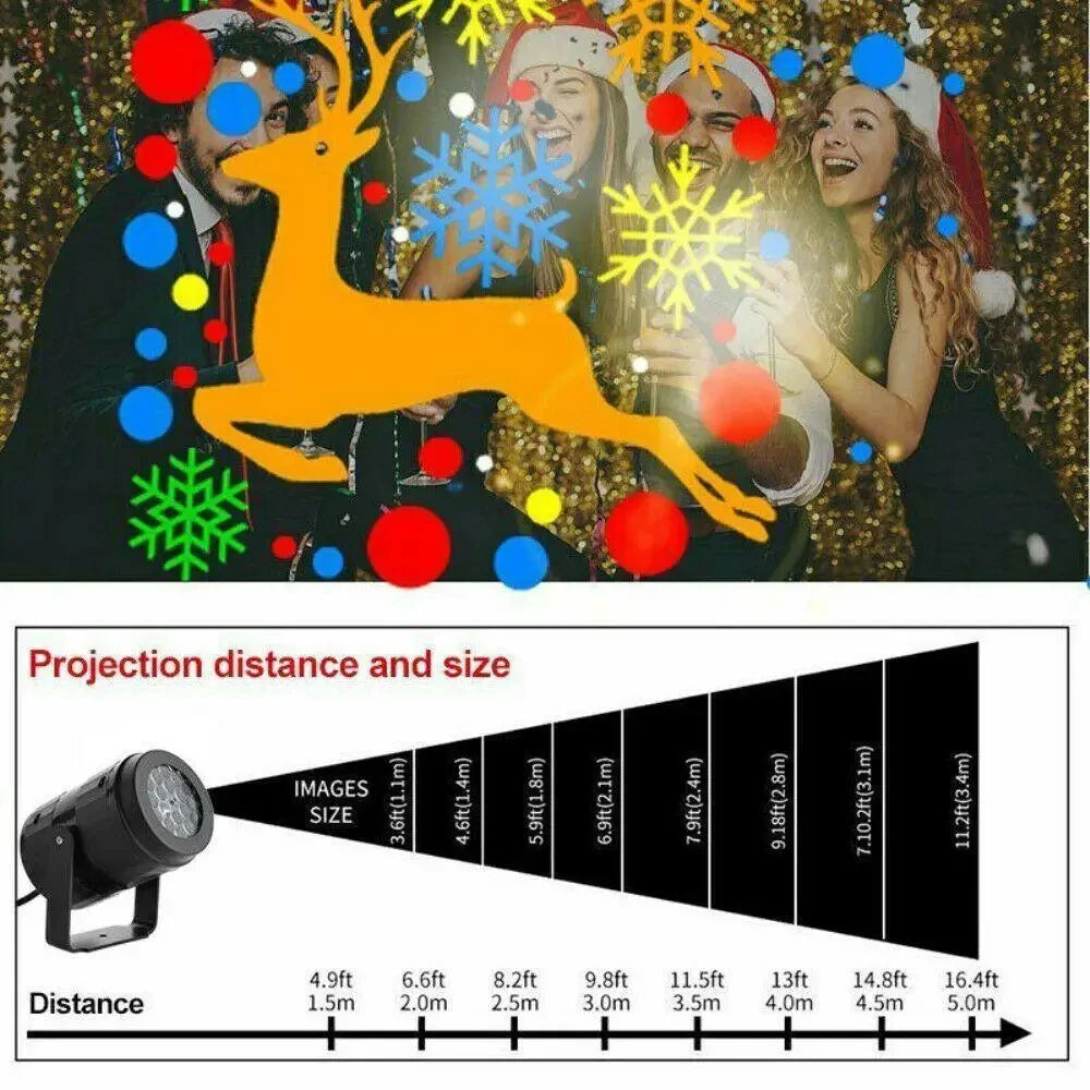 projecteur led noël étoiles rennes bonhomme neige sapins chambre moderne fixations