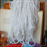 bracelets polyester multicolore blanc rouge or violet marron gris biodegradable