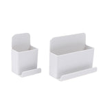 support télécommande blanc adhésif moderne minimaliste rangement télévision salle séjour