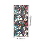 film adhésif vitrail art déco motifs géométriques floraux couleurs vives opaques anti reflets