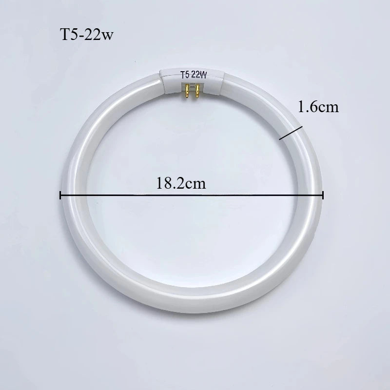 tube lumière circulaire blanc moderne 22w t5 18.2cm efficace eye caring