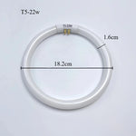 tube lumière circulaire blanc moderne 22w t5 18.2cm efficace eye caring