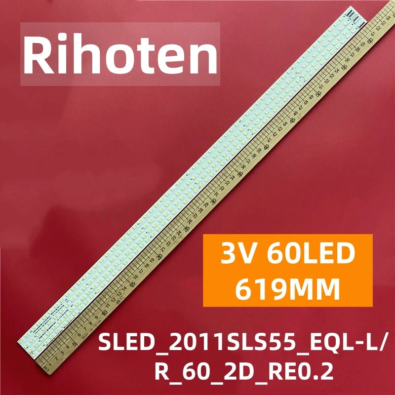barrette led rétroéclairage écran 60 leds blanc jaune connecteurs industriels 3v
