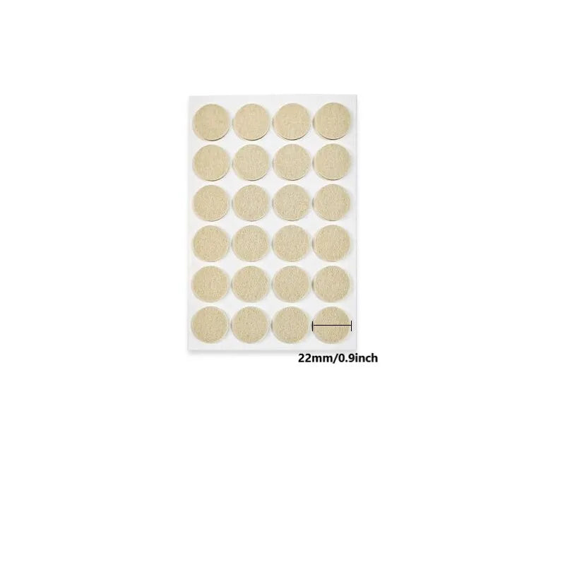 protecteurs meubles feutre adhésifs anti rayures beige clair ronds carrés pratique utilitaire 24pcs 16pcs