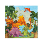 serviettes jetables multicolores dinosaures anniversaire enfants poisson d'avril mariage fiançailles noël parties