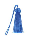 pompons franges decoration maison beige gris blanc bleu marine noir tissu élégant