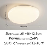 plafonnier led moderne minimaliste acrylique blanc fixation circulaire ovale éclairage quotidien contemporain