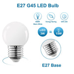 ampoules led blanc chaud globe translucide e27 basse consommation moderne 2w 3w 220v 68mm