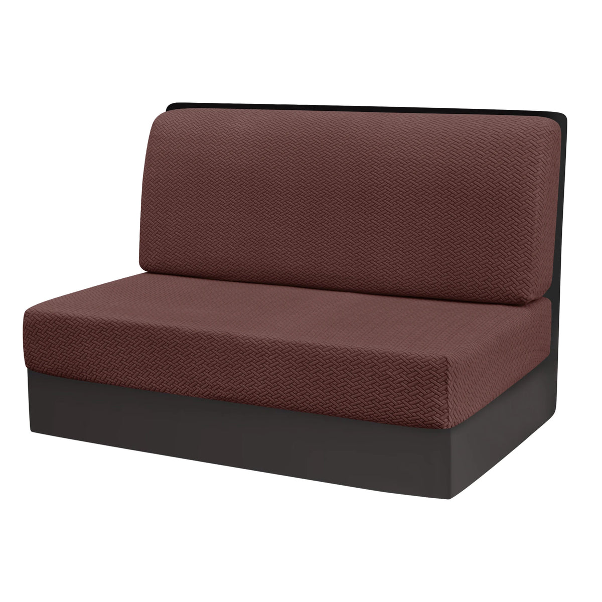 coussin banquette vert tissé motifs géométriques moderne housses extensibles polaire 100 polyestère