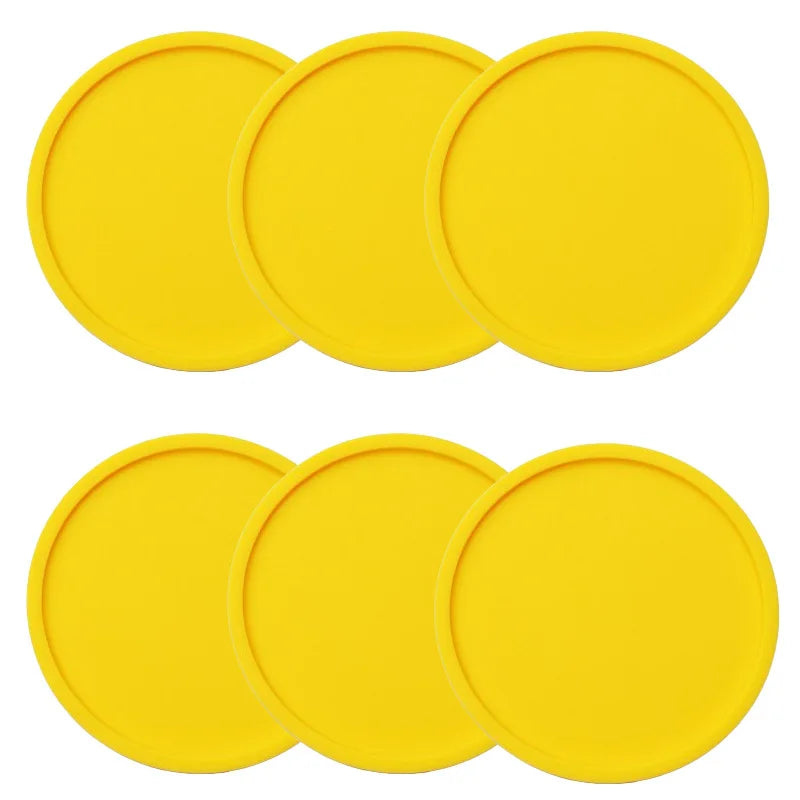 sous verres silicone respectueux environnement noir résistants chaleur antidérapants modernes 9cm