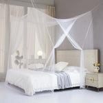 filet lit transparent moderne polyester coton blanc rose bleu violet jaune camping chambre coucher