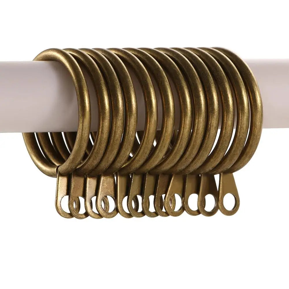 anneaux rideau métal rond tringle moderne blanc noir bronze cuivre argent