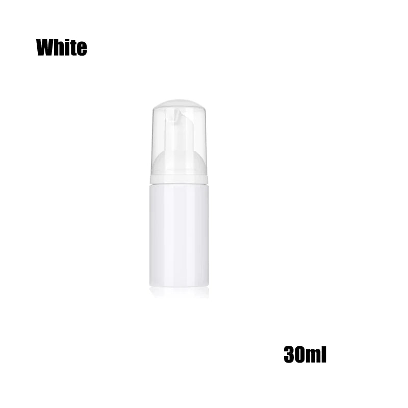 bouteilles mousse transparentes blanches pompe 30ml 50ml 60ml 100ml 150ml 200ml rechargeables cosmétiques