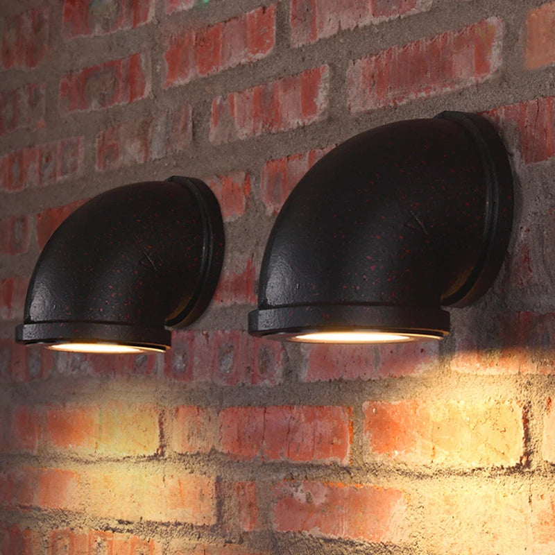 applique murale industrielle vintage noire cuivre argentée rustique vis éclairage quotidien 220v led 900lm