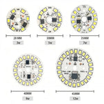 plaque led circulaire diodes blanc moderne 28mm 30mm 35mm 40mm 45mm 3w 5w 7w
