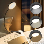 lampe lecture rechargeable usb flexible clip book lights nuit led portable