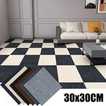 tapis auto adhésifs carreaux géométriques noir blanc modernes 30x30cm pack 10 20 30 40