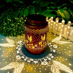 lanterne solaire bronze oiseaux volants ampoules led interrupteur on off énergie solaire résistante intempéries