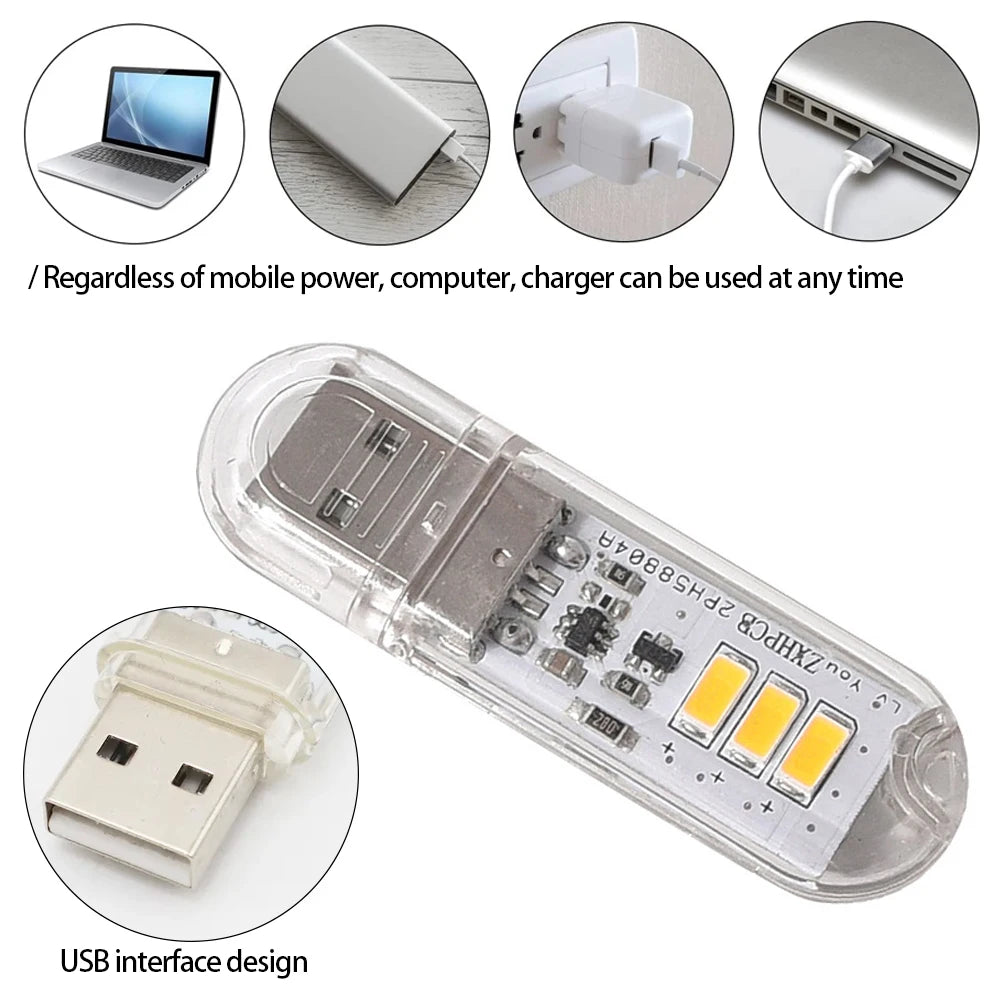 lampe led rechargeable transparente moderne adhésif rouge vert bleu blanc 5v usb tactile