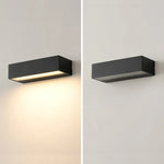 applique murale led moderne étanche ip65 noir blanc vis fixations