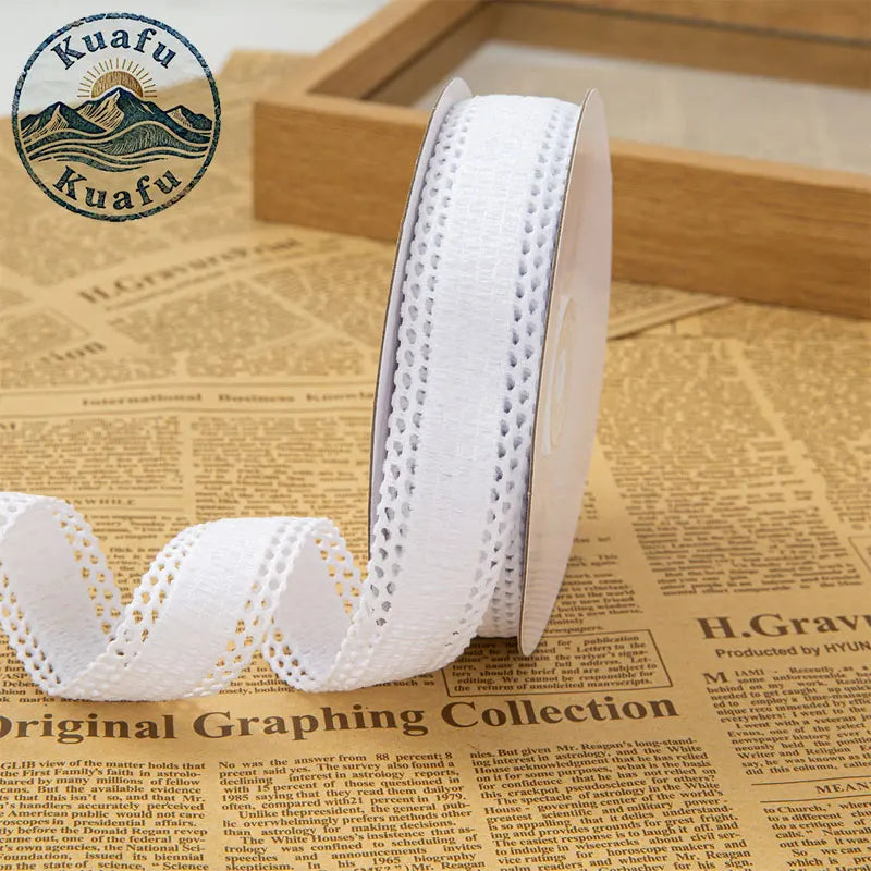 ruban dentelle fine 3cm adhésif nœud décoratif couture mariage élégant