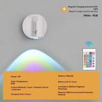 Spot lumineux led noir blanc rechargeable usb adhésif tactile couleur infrarouge moderne minimaliste