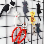 aimants chat dessin animé noir blanc moderne aimants cuisine décoration