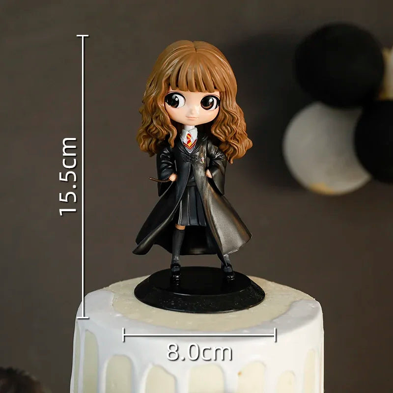 décoration anniversaire enfant figurines stylysées happy birthday transparentes chapeaux lunettes cartoony